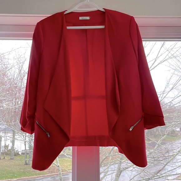 3/4 ruched sleeves blazer - Picture 1 of 3